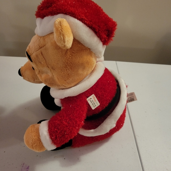 Disney Store Exclusive Christmas Winnie The Pooh Santa Claus Plush Toy - Picture 3 of 4
